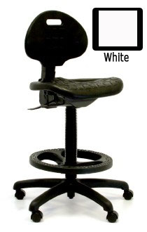 GK Harsh Environment High Bench Height Chair-White